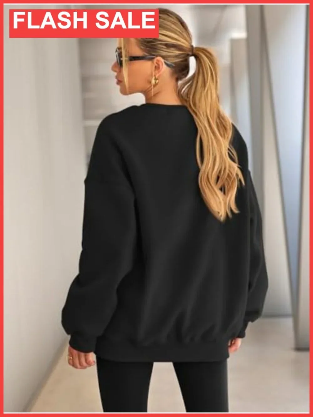 N/A oversized crewneck